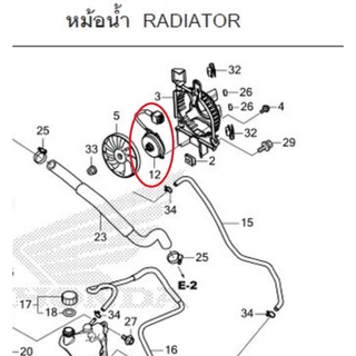 มอเตอร์พัดลมระบายความร้อน Honda crf300l/crf300rally🔥เบิกใหม่แท้ โรงงาน Honda 19080-K1T-E11