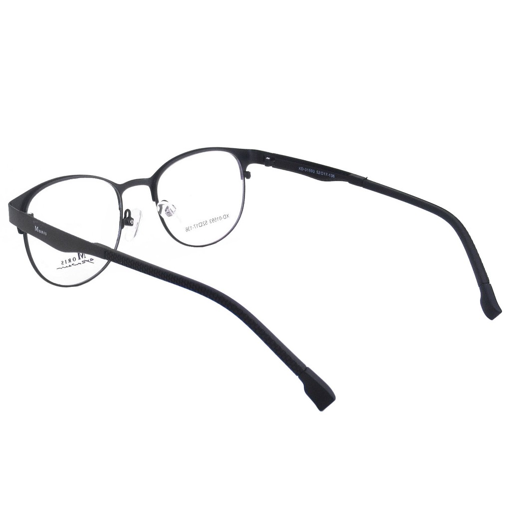 ภาพหน้าปกสินค้าMoris แว่นตา สีดำ กรอบแว่นตา กรอบเต็ม ขาข้อต่อ วัสดุ สแตนเลส สตีล (สำหรับตัดเลนส์) Eyewear Top Glasses Frame จากร้าน seetoyou บน Shopee