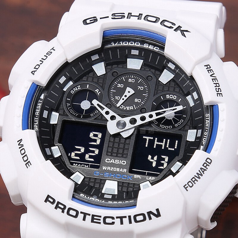 ขายด่วน-นาฬิกา-casio-g-shock-ga100-นาฬิกาข้อมือผู้ชายนาฬิกาสปอร์ต-ga-100b-7a