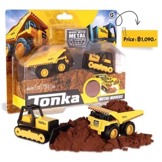 Tonka - Metal Movers Combo Pack - Mighty Dump Truck &amp; Bulldozer , Brown