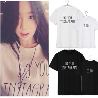 เสื้อยืด พิมพ์ลายตัวอักษร IDO แบบเรียบง่าย สําหรับผู้ชาย และผู้หญิงS-5XL