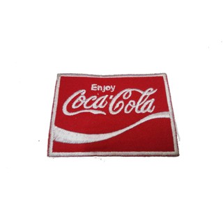 Coca-Cola 003 ป้ายติดเสื้อแจ็คเก็ต อาร์ม ป้าย ตัวรีดติดเสื้อ อาร์มรีด อาร์มปัก Badge Embroidered Sew Iron On Patches