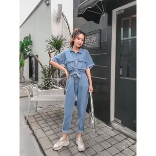 Jumpsuit  จั้มสูทยีนส์ พร้อมส่ง🌸🌸