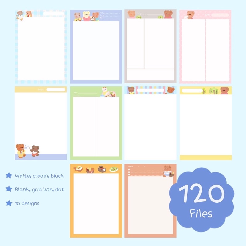 สมุดโน๊ต , Notebook, Cute Notebook, iPad Note, Notetaking Template ...