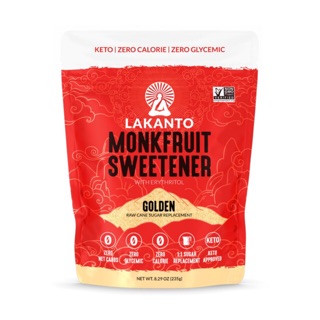 สินค้า ►ถูกที่สุด◄ Monk Fruit Sweetener น้ำตาลหล่อฮั่งก้วย Lakanto (Golden/Classic) แบบถุง แบบพกพา