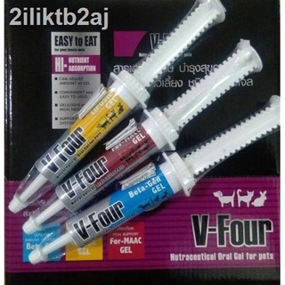 V-Four อาหารเสริมสุขภาพ สุนัข แมว กระต่าย ชนิดเจล กินง่าย