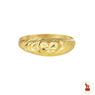 ภาพขนาดย่อสินค้าแหวนทอง 1 กรัม ทองแท้ 96.5% ลายหน้ากว้างหัวใจ ขายได้ จำนำได้ มีใบรับประกัน