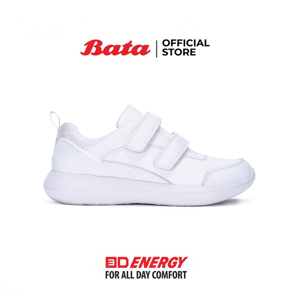 bata-บาจา-รองเท้าพละเด็กนักเรียน-ถูกระเบียบ-ผ้าใบ-รุ่น-3d-energy-สีขาว-4411919