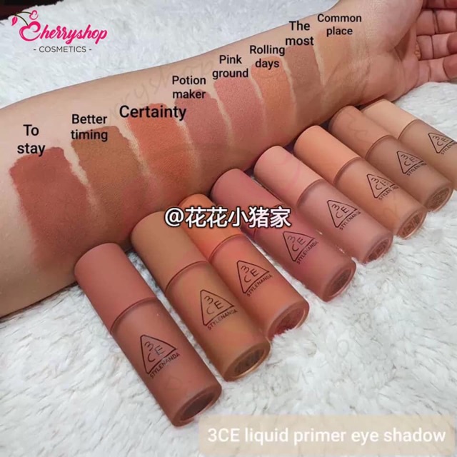 พร้อมส่ง-3ce-liquid-primer-eye-shadow