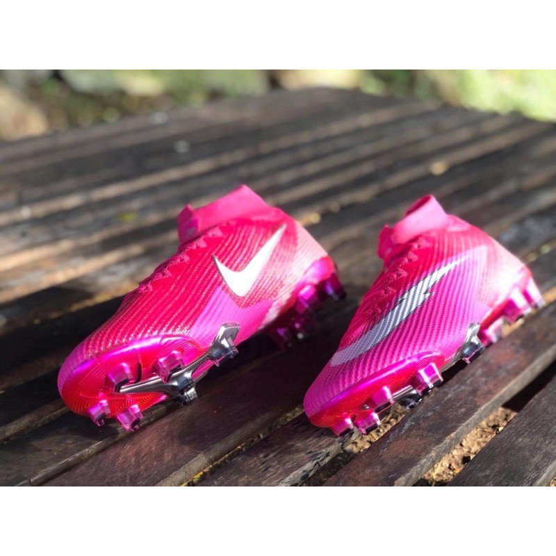 รองเท้าสตั๊ดสีชมพู-รองเท้าฟุตบอลสีชมพู-nike-mercurial-superfly-7-elite-mbapp-rosa-fg