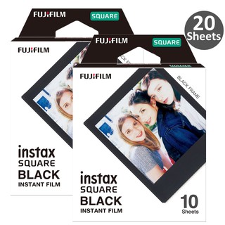 สินค้า ฟิล์มกรอบสีดํา สําหรับกล้อง Fujifilm Instax SQUARE SQ1 SQ6 SQ10 SQ20 20 แผ่น