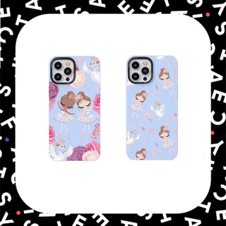 Casetify เคสโทรศัพท์ซิลิโคน TPU แบบนิ่ม ลายหงส์ สําหรับ iPhone X XS XR 11 12 13 14 Plus Pro Max