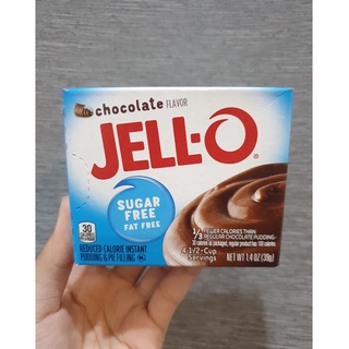 พร้อมส่ง !! JELL-O chocolate sugar free fat free ช็อกโกแลต ตรา เจล-โอ 1.4 OZ