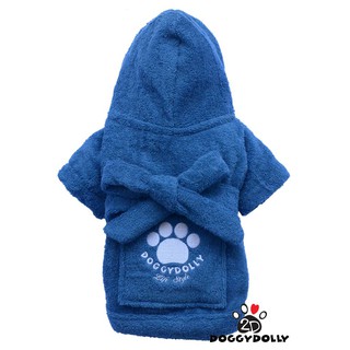 Bigdog-Pet cloths - Doggydolly เสื้อผ้าหมาใหญ่  หมาใหญ่ เสื้อคลุมอาบน้ำ Bathrobe   1-45 โล  BD050