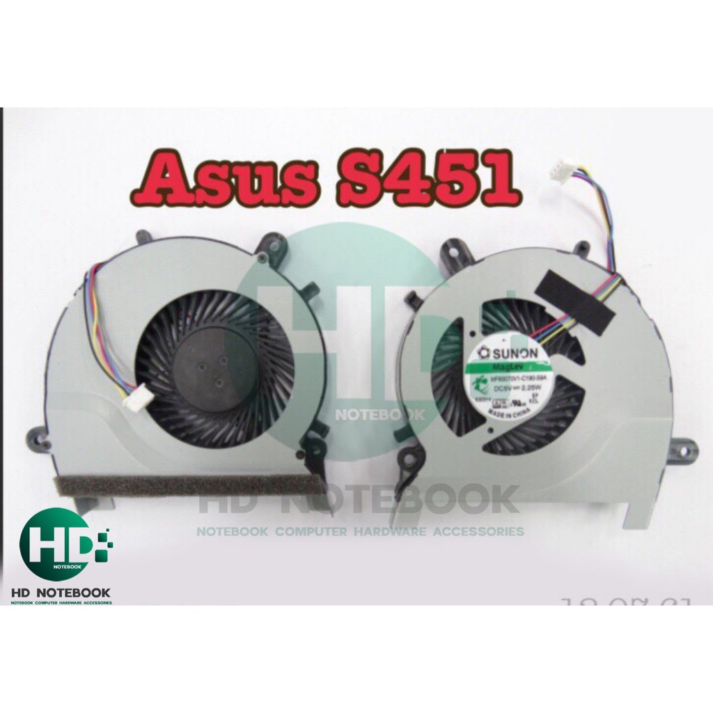 พัดลมโน๊ตบุ๊ค ASUS พัดลม CPU ASUS K451L V451 S451 | Shopee Thailand