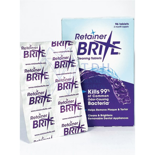 Retainer Brite เม็ดฟู่ทำความสะอาด 1 กล่อง (16 แผง) | Shopee Thailand