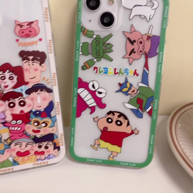เคสซิลิโคน-สําหรับ-samsung-galaxy-s22-s21-s20-s10-fe-ultra-plus-lite-ใส-การ์ตูน-shinchan-ป้องกันรอยขีดข่วน