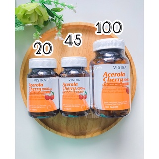 [20,45,100,150เม็ด,Imu Pro C &amp;หมดอายุ พ.ศ.2568/2569] Vistra Acerola Cherry 1000 mg วิสทร้า อะเซโรลาเชอรี่ 1000 มล.