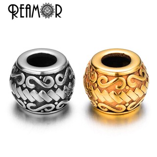 REAMOR (4mm) ลูกปัด สแตนเลส 316l สร้อยข้อมือ DIY