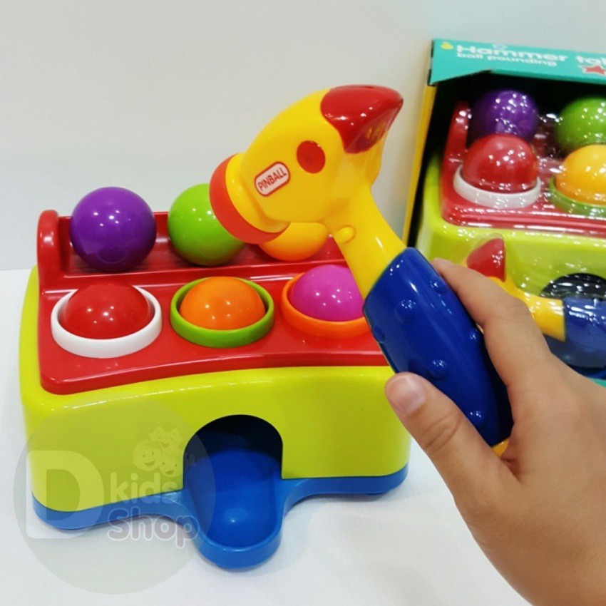 ของเล่นเสริมทักษะ-ฆ้อนทุบตอกลูกบอลดนตรี-hammer-table-ball-pounding-by-pinball-153