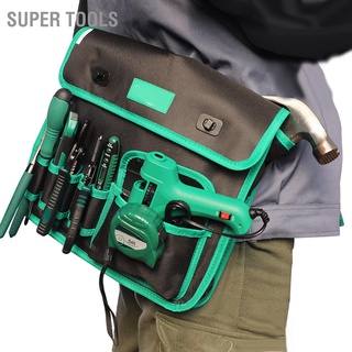 กระเป๋าเครื่องมือช่างไฟฟ้า ผ้าออกซ์ฟอร์ด กันน้ํา ความจุขนาดใหญ่ สําหรับสว่านไฟฟ้า Super Tools~