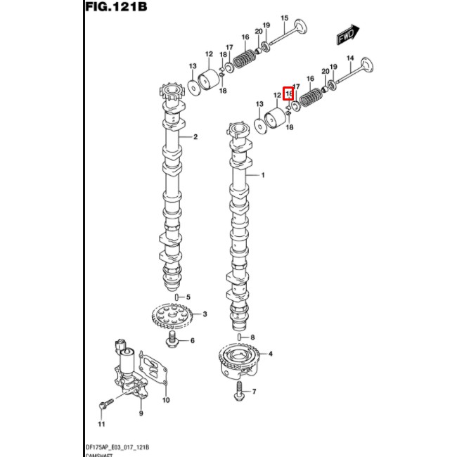 12932-24400-000 COTTER, VALVE เล็บวาล์ว เครื่องยนต์เรือซุซุกิ Suzuki ...