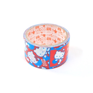 CROCO Sanrio Hello Kitty Cloth Tape เทปผ้าญี่ปุ่นลาย Hello Kitty สีแดง