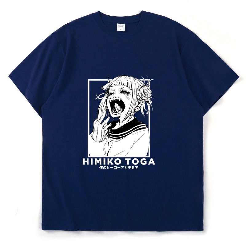 เสื้อยืด-ผ้าฝ้าย-พิมพ์ลายการ์ตูน-my-hero-academia-himiko-toga-ทรงหลวม-ขนาดใหญ่-แฟชั่นฤดูร้อน-สไตล์ฮาราจูกุ-สําหรับผู้หญิ