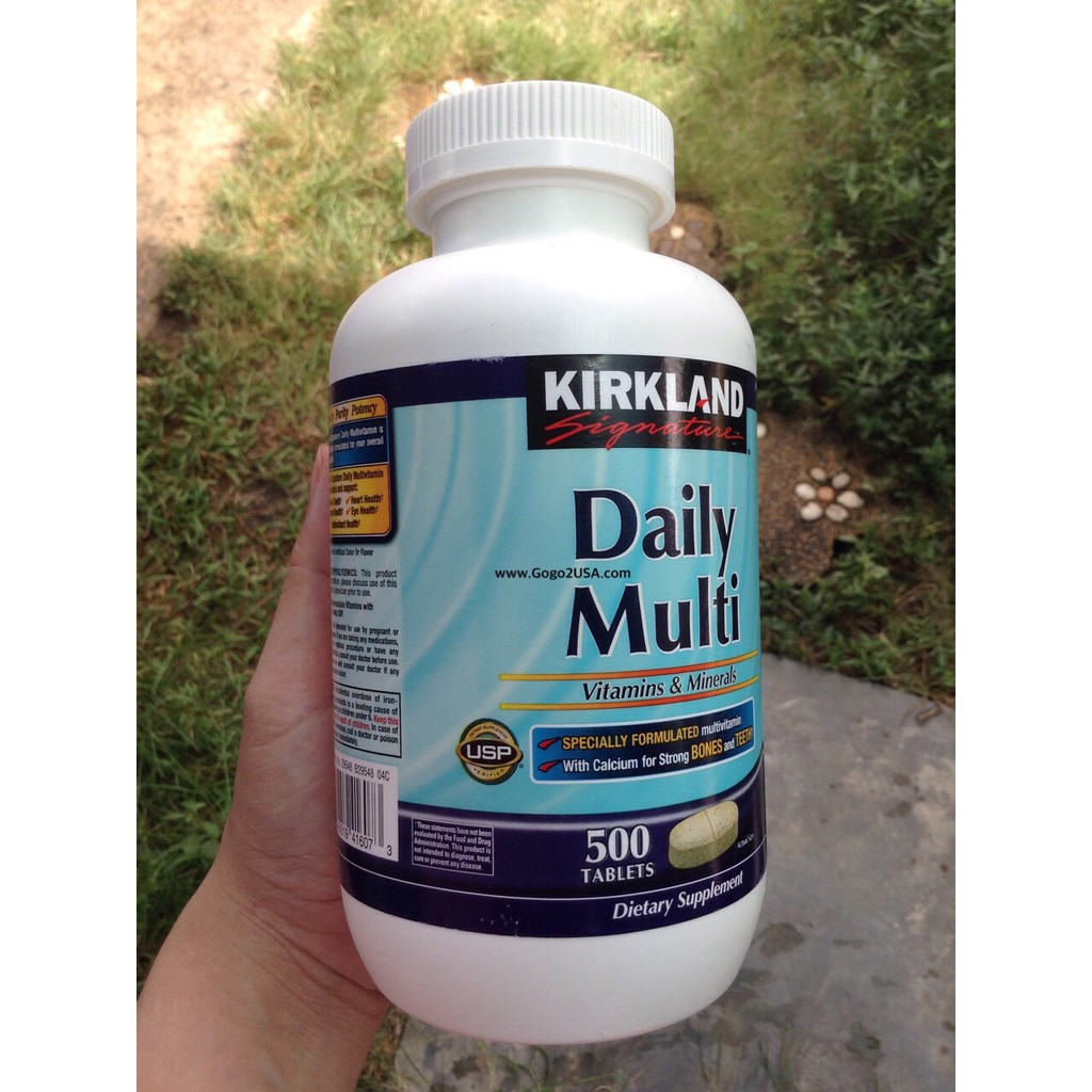 Kirkland Signature Daily Multi Vitamin & Mineral , 500 Tablets Shopee Thailand