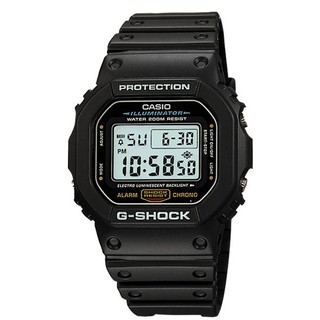 Casio G-Shock นาฬิกาข้อมือผู้ชาย สายเรซิ่น รุ่น DW-5600E-1VS - สีดำ