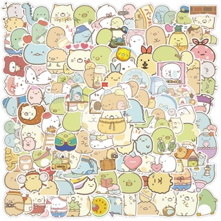 สติกเกอร์ ลาย Sumikko Gurashi กันน้ํา สําหรับติดตกแต่งโทรศัพท์มือถือ แก้วน้ํา คอมพิวเตอร์ กระเป๋าเดินทาง 100 ชิ้น