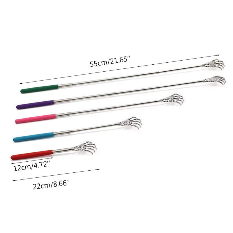 Timi แบบพกพา Back Scraper ขยาย Telescoping Itch Relief Back Scratcher ...