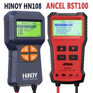 สินค้า Hinoy HN108 VS Ancel BST100 เครื่องสแกนทดสอบแบตเตอรี่รถยนต์ รถจักรยานยนต์ 12V