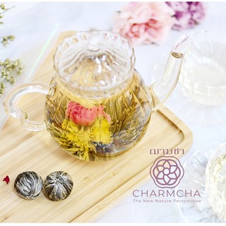 ชุดชาดอกไม้บาน(Flower Blooming Tea) 1ชุดมี16ลูก 16แบบ ชาที่เกิดจากศาสตร์และศิลปะในผสมผสานใบชาและชาดอกไม้เข้าด้วยกัน