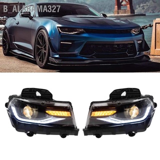 Alabama327 ไฟหน้ารถยนต์ Led กันน้ํา สําหรับ Chevrolet Camaro 2014‐2015 Lhd