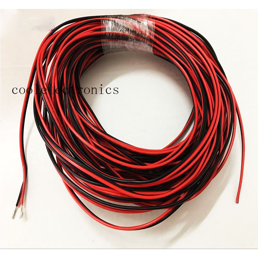 red-black-2-pin-18awg-18-awg-electronic-wire-extension-connector-cable-5m-10m-20m-30m
