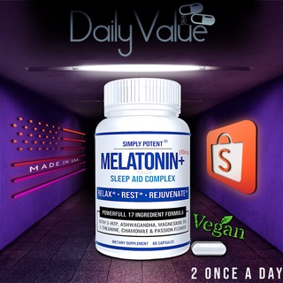 ภาพหน้าปกสินค้าเมลาโทนีน / Melatonin 10 MG w/ Herbs & Minerals by SIMPLY POTENT ที่เกี่ยวข้อง