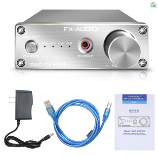 สินค้า Youp Fx-Audio X3Pro Dac เครื่องขยายเสียงหูฟังอนาล็อกดิจิตอล / Pc-Usb / Coaxial Dc5V สีเงิน
