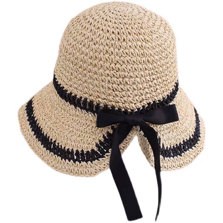 หมวกสานหญิง-หมวกแฮนด์เมดพร้อมส่ง-s-006