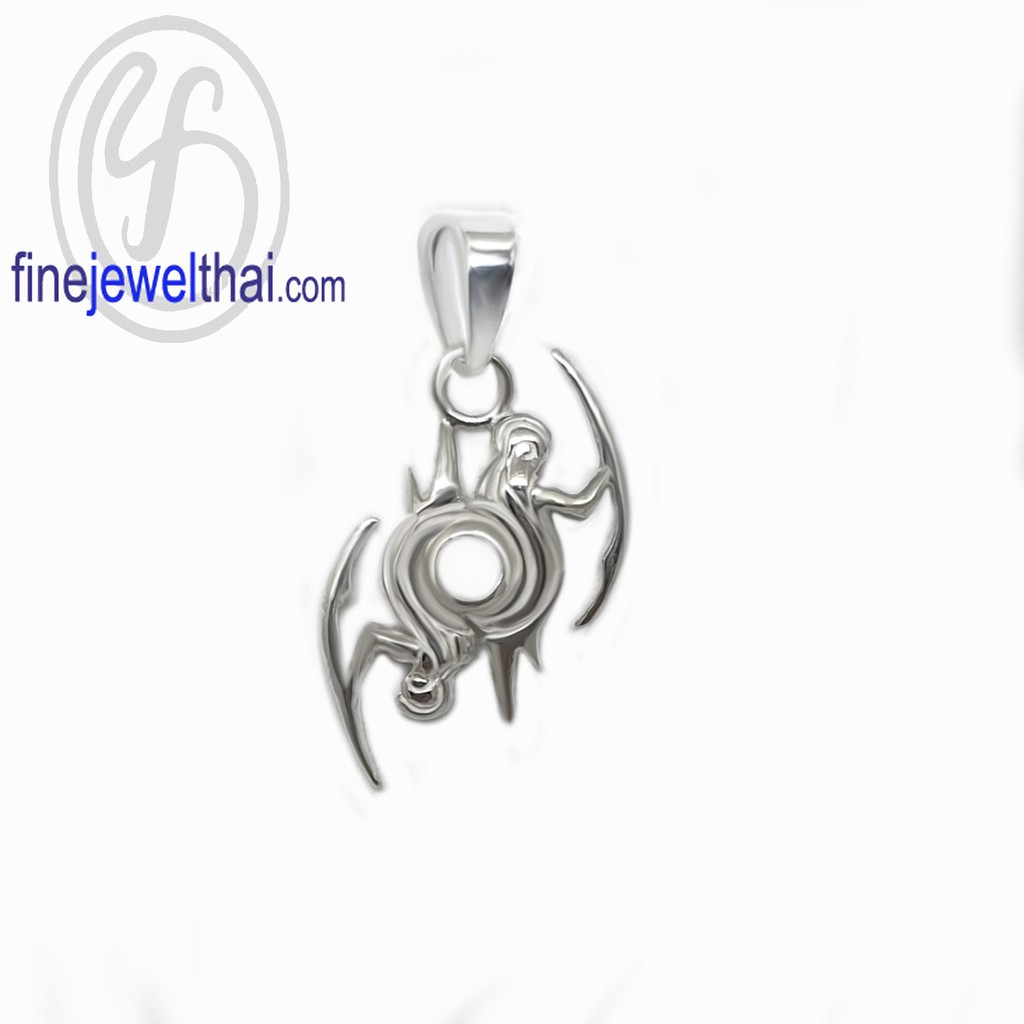 finejewelthai-จี้ราศี-ราศีเมถุน-จี้เงินแท้-gemini-silver-pendant-p116700