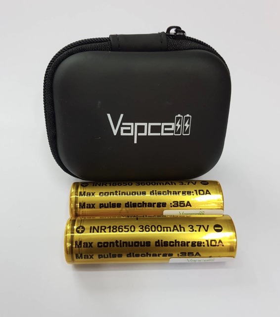 ถ่าน-vapcell-inr18650-3600mah-35a-ของแท้-2-ก้อนพร้อมกระเป๋าใส่ถ่าน