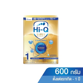 สินค้า Hi-Q นมผงไฮคิว ซุปเปอร์โกลด์C+ สูตร1 ขนาด 600 กรัม 1 กล่อง