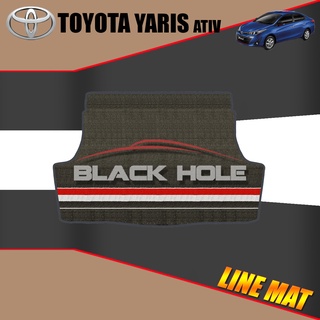 Toyota Yaris Ativ ปี 2017 - 2021 Blackhole Trap Line Mat Edge (Trunk ที่เก็บสัมภาระท้ายรถ)
