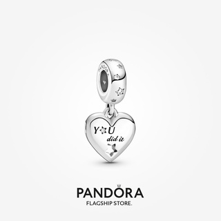 Pandora จี้รูปหัวใจ และดาว ของขวัญวันเกิด สําหรับสุภาพสตรี DIY p825