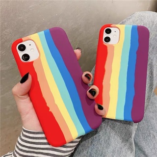 [ พร้อมส่ง ] Case Xiaomi Redmi 9C เคสเสี่ยวมี่ งานกำมะหยี่สายรุ้ง เคสสายรุ้งไล่โทนสีนิ่ม For Redmi 9c ส่งจากไทย