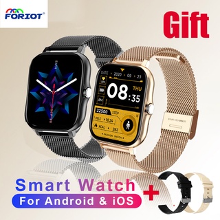 ภาพขนาดย่อของสินค้านาฬิกาสมาร์ท นาฬิกาอัจฉริยะ smart watch สัมผัสเต็มหน้าจอ เล่นเพลง รองรับภาษาไทย 1.69 หน้าจอสี Full touch Fitness Tracker