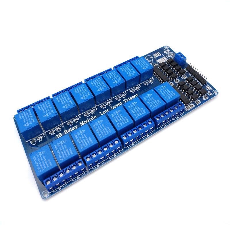 บอร์ดรีเลย์-16ช่อง-microcontrollers-interface-power-relay-for-arduino-diy-kit12v-5v
