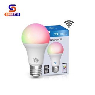 ภาพหน้าปกสินค้า[ มีใบกำกับภาษี ] หลอดไฟอัจฉริยะ T3 Smart Bulb Wi-Fi version wifi ไร้แสงกระพริบ E27 9W หลอดไฟ LED เปลี่ยนสีได้ 16 ล้านสี ที่เกี่ยวข้อง