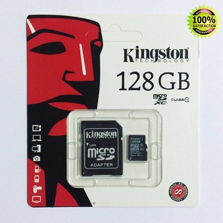 ภาพหน้าปกสินค้าKingston Memory Card Micro SD SDHC 128GB Class 10 ของแท้ 4GB 8GB 16GB 32GB 64GB 128GB 256GB 512GB ที่เกี่ยวข้อง