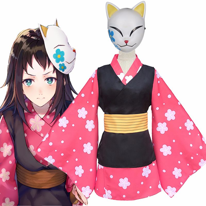 Demon ประณีต Slayer Kimetsu ไม่มี Yaiba Makomo คอสเพลย์เครื่องแต่งกาย ...